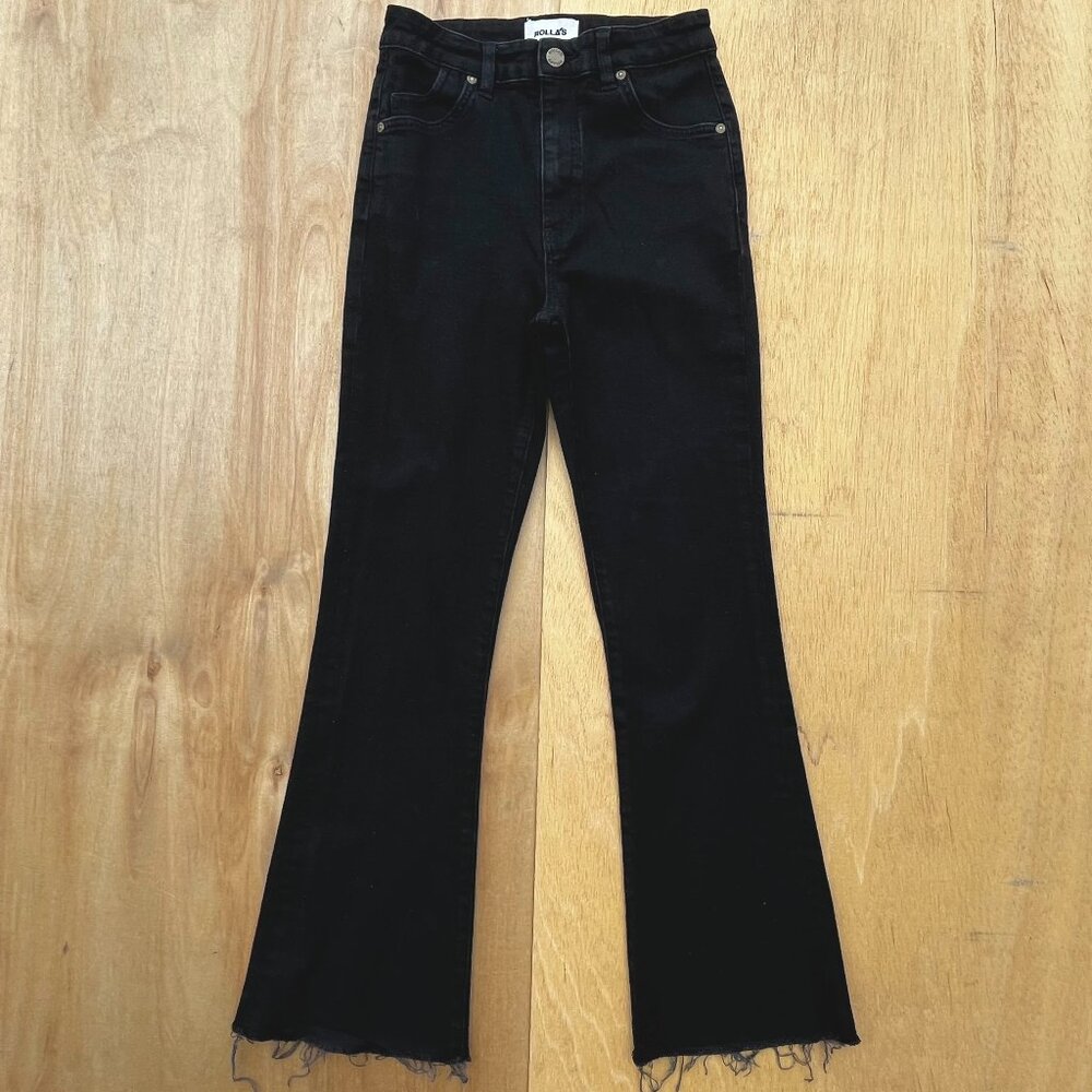 ROLLA'S Black Cropped Jeans